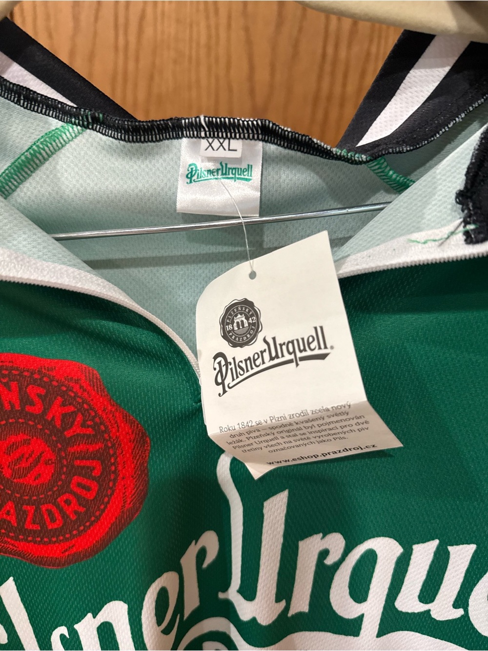Pilsner Urquell Men’s Green Logo Cycling Jersey - Picture 2 of 5